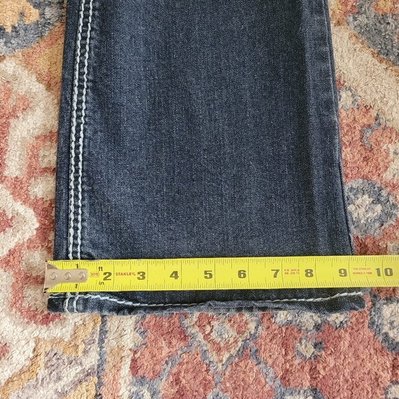 ZCO Y2K Low‎ Rise Bootcut Rinestone Blue Jeans Juniors Size 7/8 - Picture 14 of 14